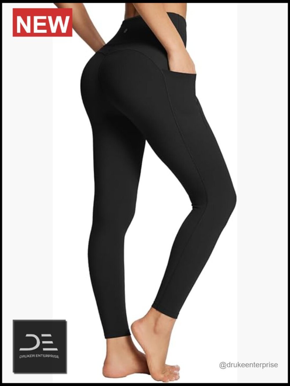 High Waisted Leggings with Pockets Tummy Control Workout Yoga Pants